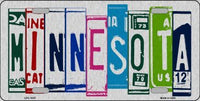 Minnesota License Plate Art Brushed Aluminum Metal Novelty License Plate