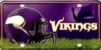 Minnesota Vikings Helmet Logo Novelty Metal License Plate