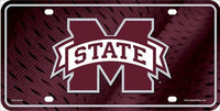 Mississippi State Deluxe Helmet Logo Novelty Metal License Plate
