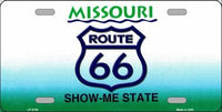Route 66 Missouri Metal Novelty License Plate