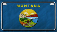 Montana State Flag Metal Novelty Motorcycle License Plate