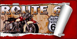 Route 66 Mother Road Scroll Metal Novelty License Plate