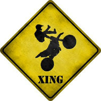 Motorcross Xing Novelty Metal Crossing Sign