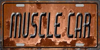 Muscle Car Novelty Metal License Plate