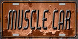 Muscle Car Novelty Metal License Plate