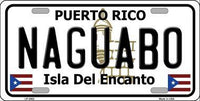 Naguabo Puerto Rico State Background Metal Novelty License Plate