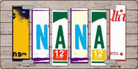 Nana Wood License Plate Art Novelty Metal License Plate