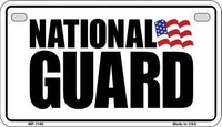 National Guard Metal Novelty Motorcycle License Plate