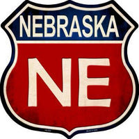 Nebraska Metal Novelty Highway Shield