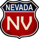 Nevada Metal Novelty Highway Shield