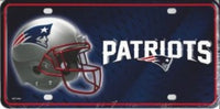 New England Patriots Helmet Logo Novelty Metal License Plate