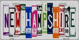 New Hamphsire License Plate Art Brushed Aluminum Metal Novelty License Plate