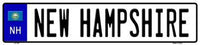 New Hampshire Novelty Metal European License Plate