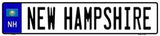 New Hampshire Novelty Metal European License Plate