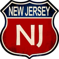 New Jersey Metal Novelty Highway Shield