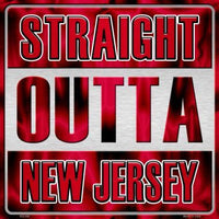 Straight Outta New Jersey NHL Novelty Metal Square Sign