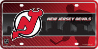 New Jersey Devils Jersey Logo Metal Novelty License Plate