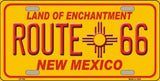 Route 66 New Mexico Novelty Metal License Plate