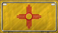 New Mexico State Flag Metal Novelty Motorcycle License Plate