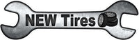 New Tires Novelty Metal Wrench Sign
