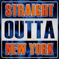 Straight Outta New York Islanders NHL Novelty Metal Square Sign
