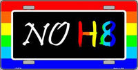NO H8 Pride Metal Novelty License Plate