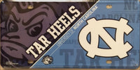 North Carolina Tar Heels Deluxe Helmet Logo Novelty Metal License Plate