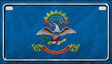 North Dakota State Flag Metal Novelty Motorcycle License Plate