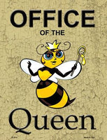 Office Of The Queen Metal Novelty Parking Sign