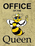 Office Of The Queen Metal Novelty Parking Sign