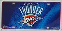 Oklahoma City Thunder Jersey Logo Novelty Metal License Plate