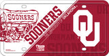 Oklahoma Sooners Deluxe Helmet Logo Novelty Metal License Plate