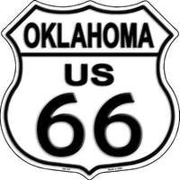 Oklahoma Route 66 Highway Shield Metal Sign