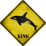 Orca Xing Novelty Metal Crossing Sign