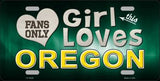 This Girl Loves Oregon Novelty Metal License Plate