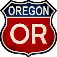 Oregon Metal Novelty Highway Shield