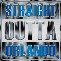 Straight Outta Orlando NBA Novelty Metal Square Sign