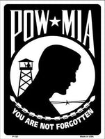 POW MIA Metal Novelty Parking Sign