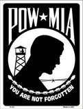 POW MIA Metal Novelty Parking Sign