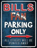 Buffalo Bills Fan Novelty Parking Sign