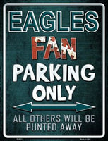 Philadelphia Eagles Fan Novelty Parking Sign