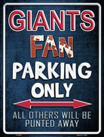 New York Giants Fan Novelty Parking Sign