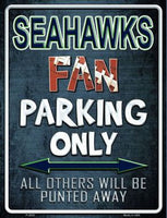 Seattle Seahawks Fan Novelty Parking Sign