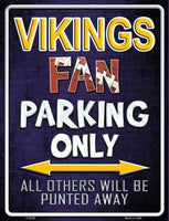 Minnesota Vikings Fan Novelty Parking Sign