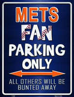 New York Mets Fan Novelty Parking Sign