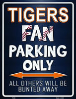 Detroit Tigers Fan Novelty Parking Sign