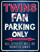 Minnesota Twins Reds Fan Novelty Parking Sign