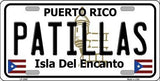 Patillas Puerto Rico State Background Metal Novelty License Plate