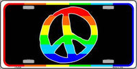 Peace Sign Pride Metal Novelty License Plate