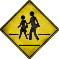 Pedestrian Crossing Novelty Metal Crossing Sign